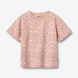 Wheat Main 2 T-shirt S/S Ella T-Shirt 9876 magenta heart flowers