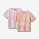 Wheat Main 2 T-shirt S/S Ella T-Shirt 9876 magenta heart flowers