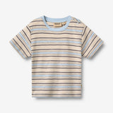 Wheat Main 2 T-shirt S/S Fabian T-Shirt 9877 multi blue stripe