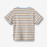 Wheat Main 2 T-shirt S/S Fabian T-Shirt 9877 multi blue stripe