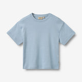 Wheat Main 2 T-shirt S/S Tommy T-Shirt 9641 faded blue stripe