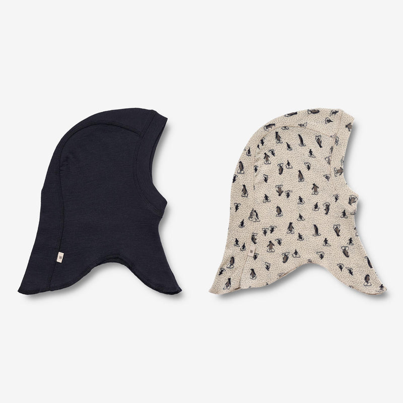 Wheat Wool 2 Wool Balaclava Felix | Baby Acc 1043 blue