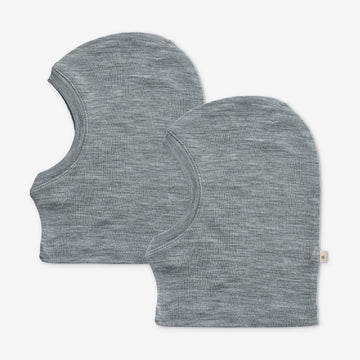 Wheat Wool 2 Wool Balaclava Kim Accessory 0224 melange grey