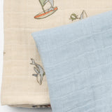 Wheat Main 2 pk Muslin Kaya Accessory 2703 summer sky