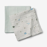 Wheat Main 2 pk Muslin Kaya Accessory 9036 mellow sky kites