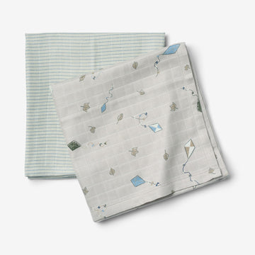 Wheat Main 2 pk Muslin Kaya Accessory 9036 mellow sky kites