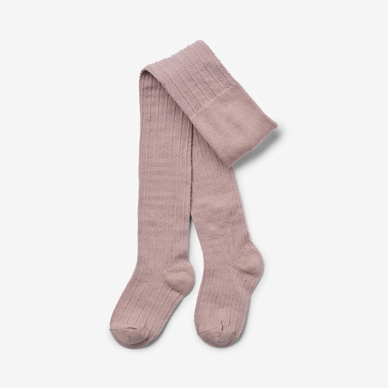 Wheat Main 2 pk Wool Lace Tights Karla Socks/Tights 1135 dry rose
