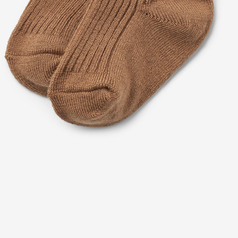 Wheat Main 2 pk Wool Rib Socks Ziggy Socks/Tights 5073 caramel