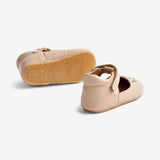 Wheat Footwear Adele Mary Jane Indoor Shoe | Baby Indoor Shoes 9009 beige rose