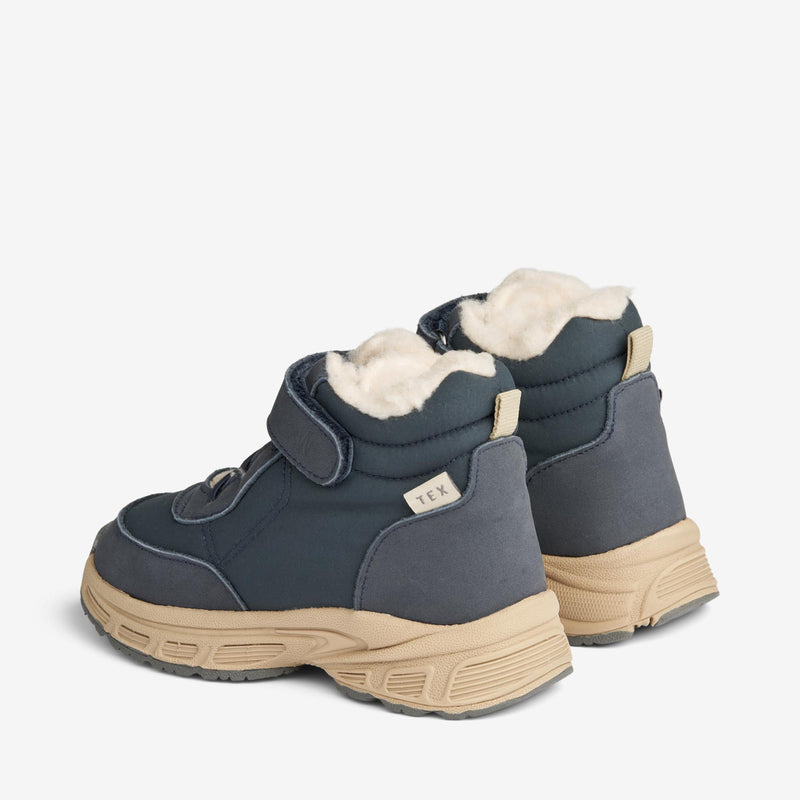 Wheat Footwear Astoni Velcro Tex Winter Footwear 1432 navy