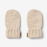 Wheat Outerwear Baby Mittens Lilloa Accessory 9562 offwhite melange