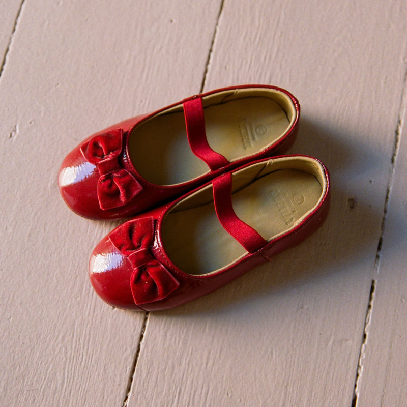 Wheat Footwear Ballerina Rosen Ballerinas 2080 cherry red