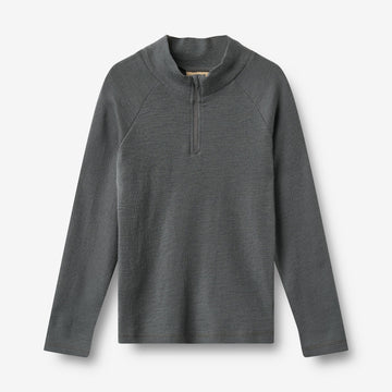 Wheat Outerwear Baselayer Halfzip Wino Baselayer 9619 dark charcoal