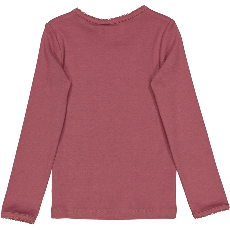 Wheat Main Basic Girl T-Shirt LS Jersey Tops and T-Shirts 2110 rose brown
