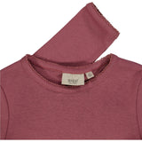 Wheat Main Basic Girl T-Shirt LS Jersey Tops and T-Shirts 2110 rose brown