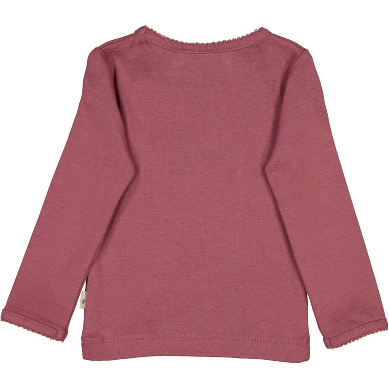Wheat Main Basic Girl T-Shirt LS Jersey Tops and T-Shirts 2110 rose brown