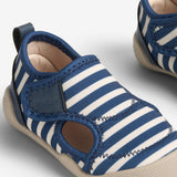 Wheat Footwear Beach Shoe Swirl Swimwear 1325 indigo stripe