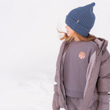 Wheat Outerwear Beanie Topper Accessory 1146 ink melange