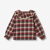 Wheat Main Blouse L/S Elin Shirts and Blouses 9588 red blue check