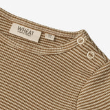 Wheat Main Body Berti | Baby Underwear/Bodies 3238 beige rib stripe