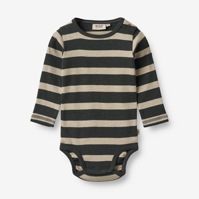 Wheat Main Body Freddie | Baby Underwear/Bodies 9209 dark stripe