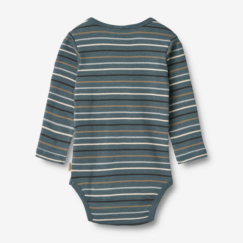 Wheat Main Body Freddie L/S Underwear/Bodies 9547 blue multi stripe