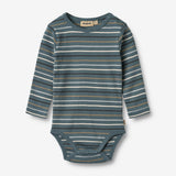 Wheat Main Body Freddie L/S Underwear/Bodies 9547 blue multi stripe