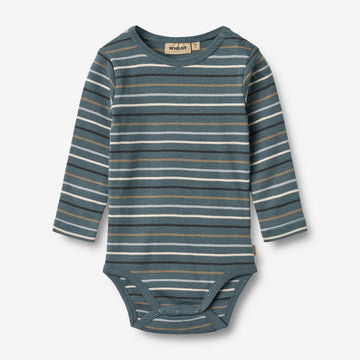 Wheat Main Body Freddie L/S Underwear/Bodies 9547 blue multi stripe