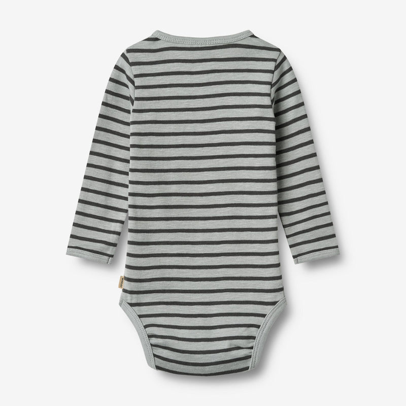 Wheat Main Body L/S Benny Underwear/Bodies 1396 soft blue stripe