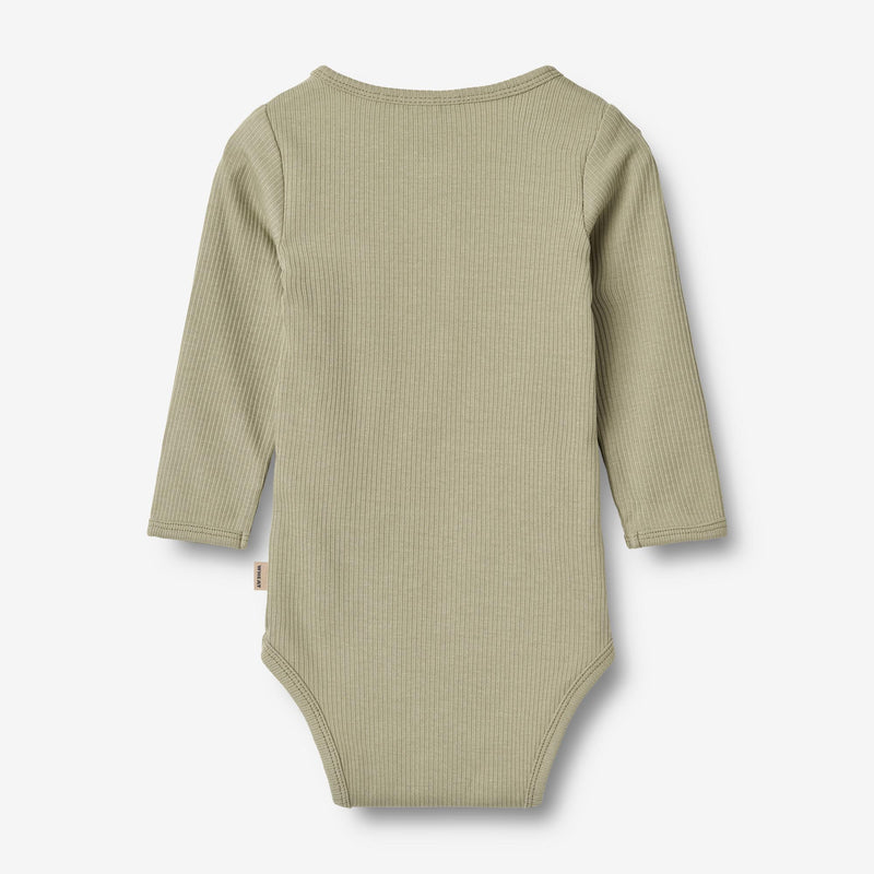 Wheat Main Body L/S Benny | Baby Underwear/Bodies 1145 green tea