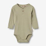 Wheat Main Body L/S Benny | Baby Underwear/Bodies 1145 green tea