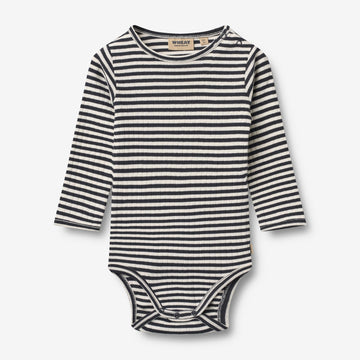Wheat Main Body L/S Berti Body 9432 navy rib stripe