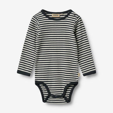 Wheat Main Body L/S Berti Body 9432 navy rib stripe