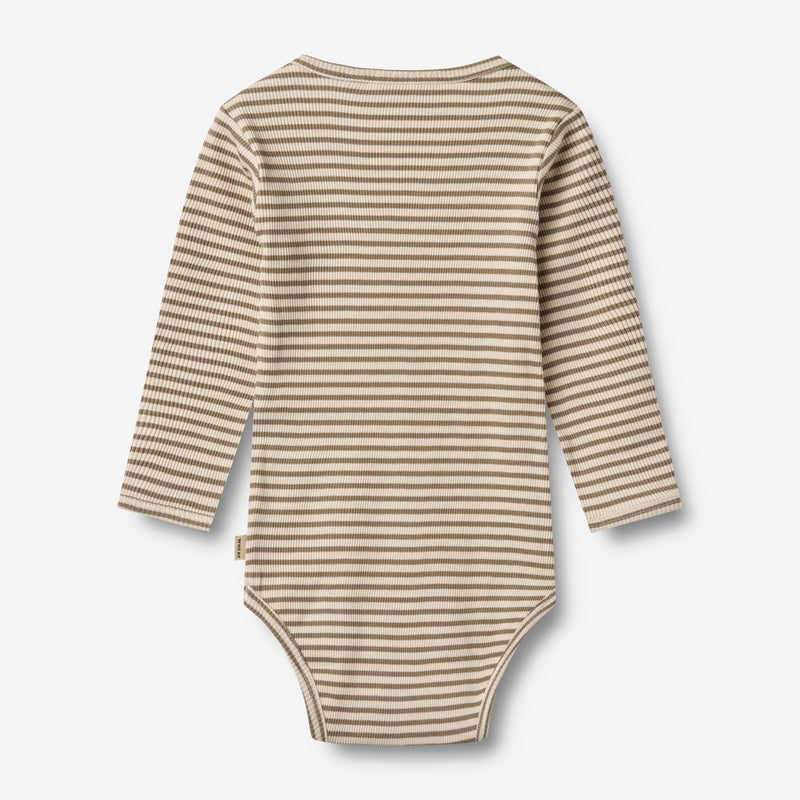 Wheat Main Body L/S Berti Underwear/Bodies 9570 stone stripe