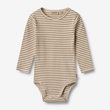 Wheat Main Body L/S Berti Underwear/Bodies 9570 stone stripe