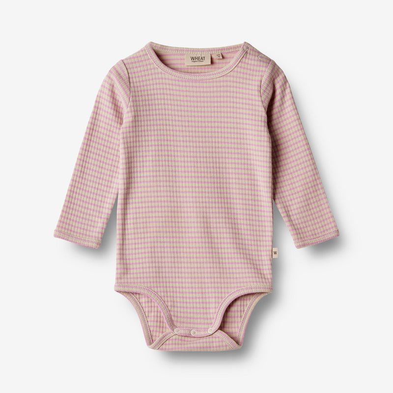 Wheat Main Body L/S Berti Underwear/Bodies 2354 pink lilac stripe