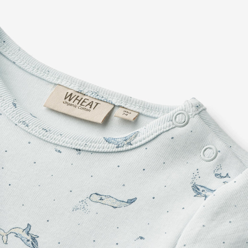 Wheat Main Body L/S Berti Underwear/Bodies 4032 light blue whales