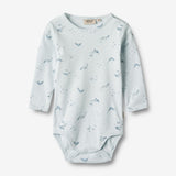 Wheat Main Body L/S Berti Underwear/Bodies 4032 light blue whales