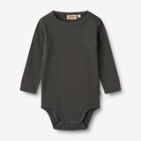 Wheat Main Body L/S Berti | Baby Underwear/Bodies 1180 raven