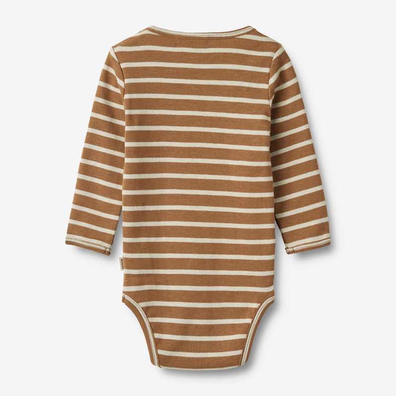 Wheat Main Body L/S Berti Underwear/Bodies 5078 caramel stripe