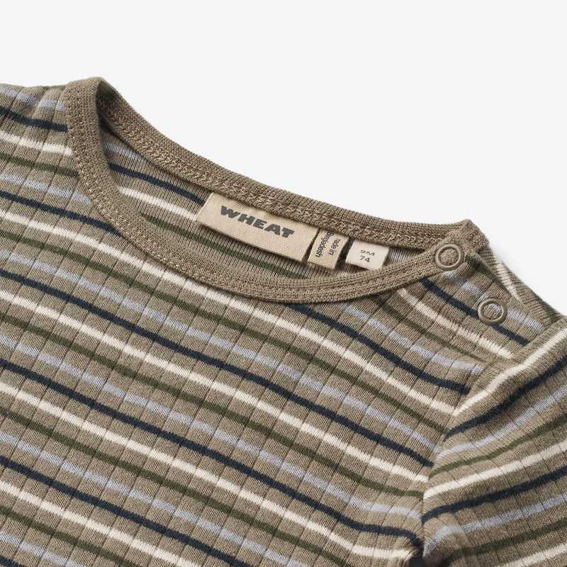 Wheat Main Body L/S Berti | Baby Underwear/Bodies 0181 multi stripe