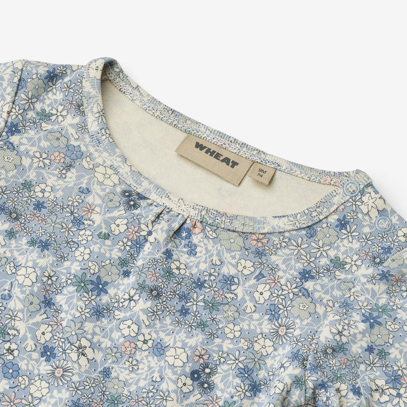 Wheat Main Body L/S Elmine Underwear/Bodies 9418 blue summer flowers