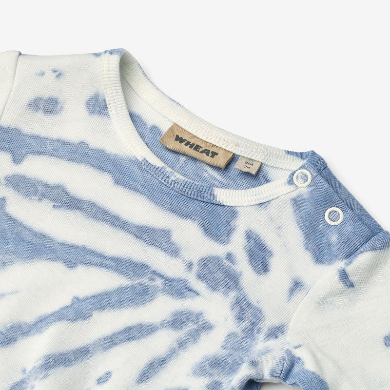 Wheat Main Body L/S Freddie Underwear/Bodies 9417 blue tie dye