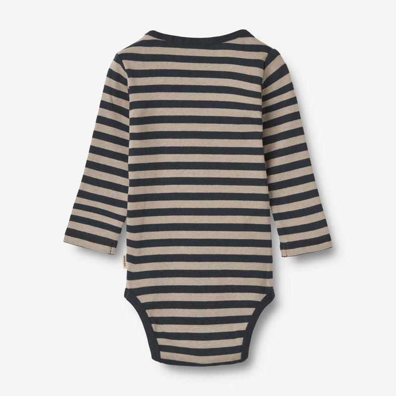 Wheat Main Body L/S Freddie Underwear/Bodies 1433 navy stripe