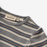 Wheat Main Body L/S Freddie Underwear/Bodies 1203 stormy blue stripe