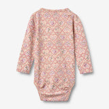Wheat Main Body L/S Liv Body 9876 magenta heart flowers