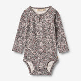 Wheat Main Body L/S Liv Underwear/Bodies 9565 purple stone flowers