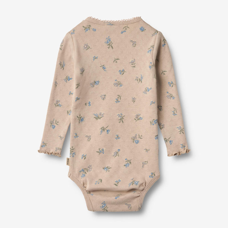 Wheat Main Body L/S Regitze Underwear/Bodies 9573 warm sand flowers