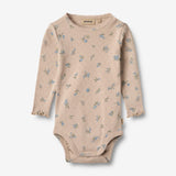 Wheat Main Body L/S Regitze Underwear/Bodies 9573 warm sand flowers