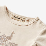 Wheat Main Body L/S Robert | Baby Underwear/Bodies 3129 eggshell 